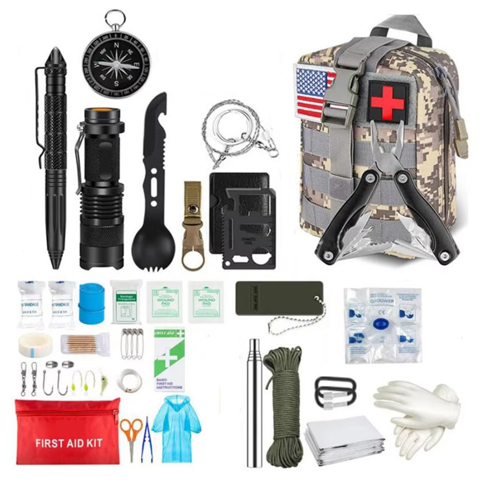 Outdoor Adventure Kit - Survival EHBO-kit Survival volledige set Molle