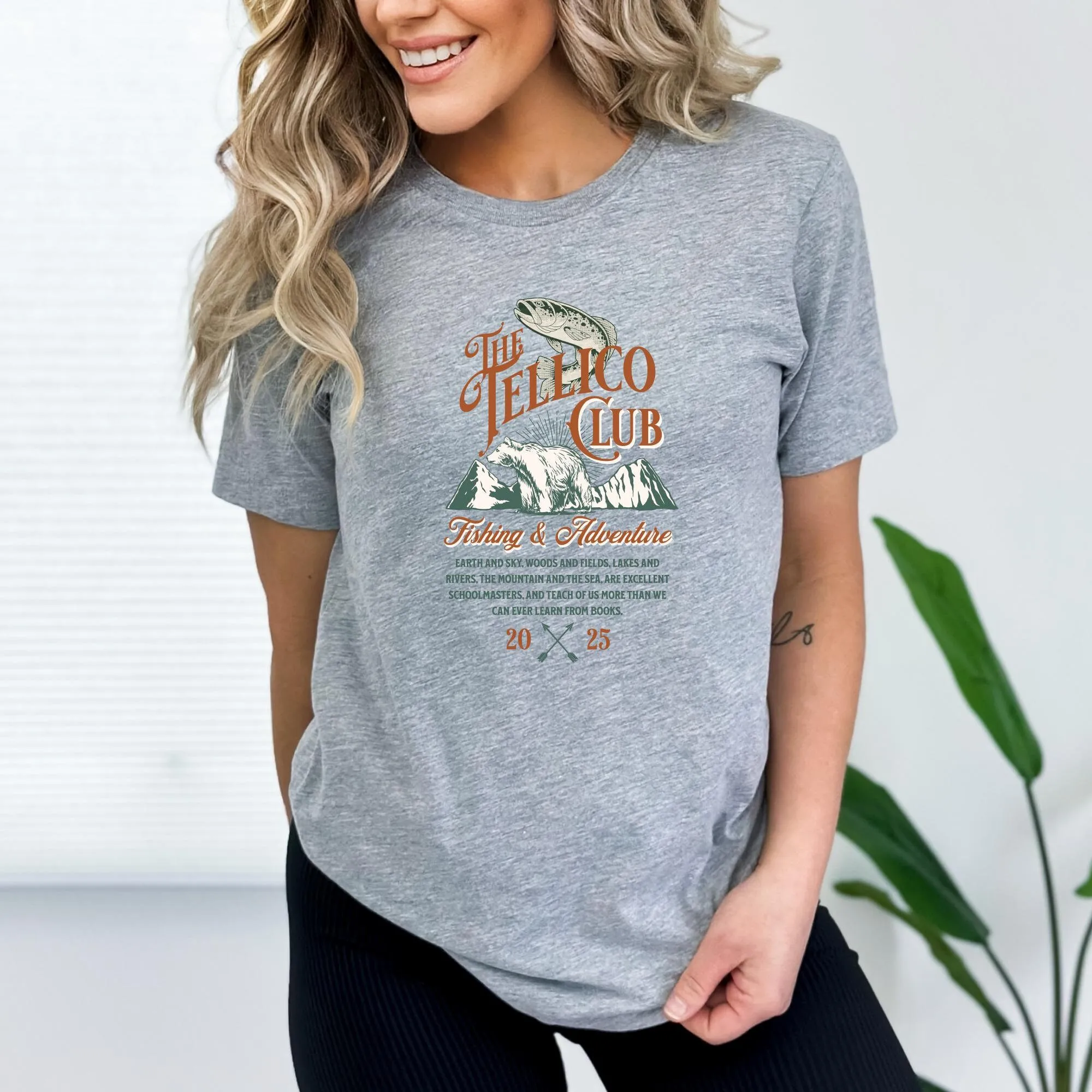 Outdoor Adventure Club - Het Tellico Club T-shirt Vissen Avontuur