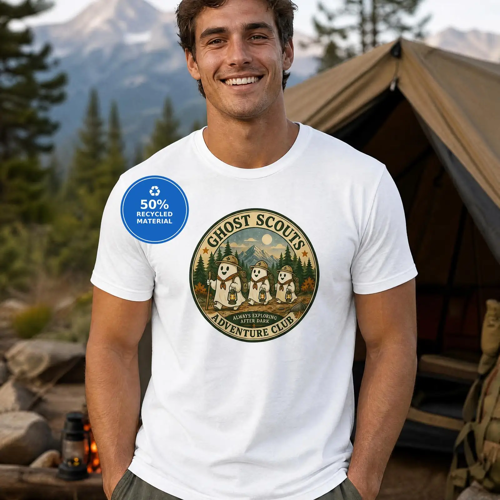 Outdoor Adventure Club - Ghost Scouts Adventure Club T-shirt Schattig