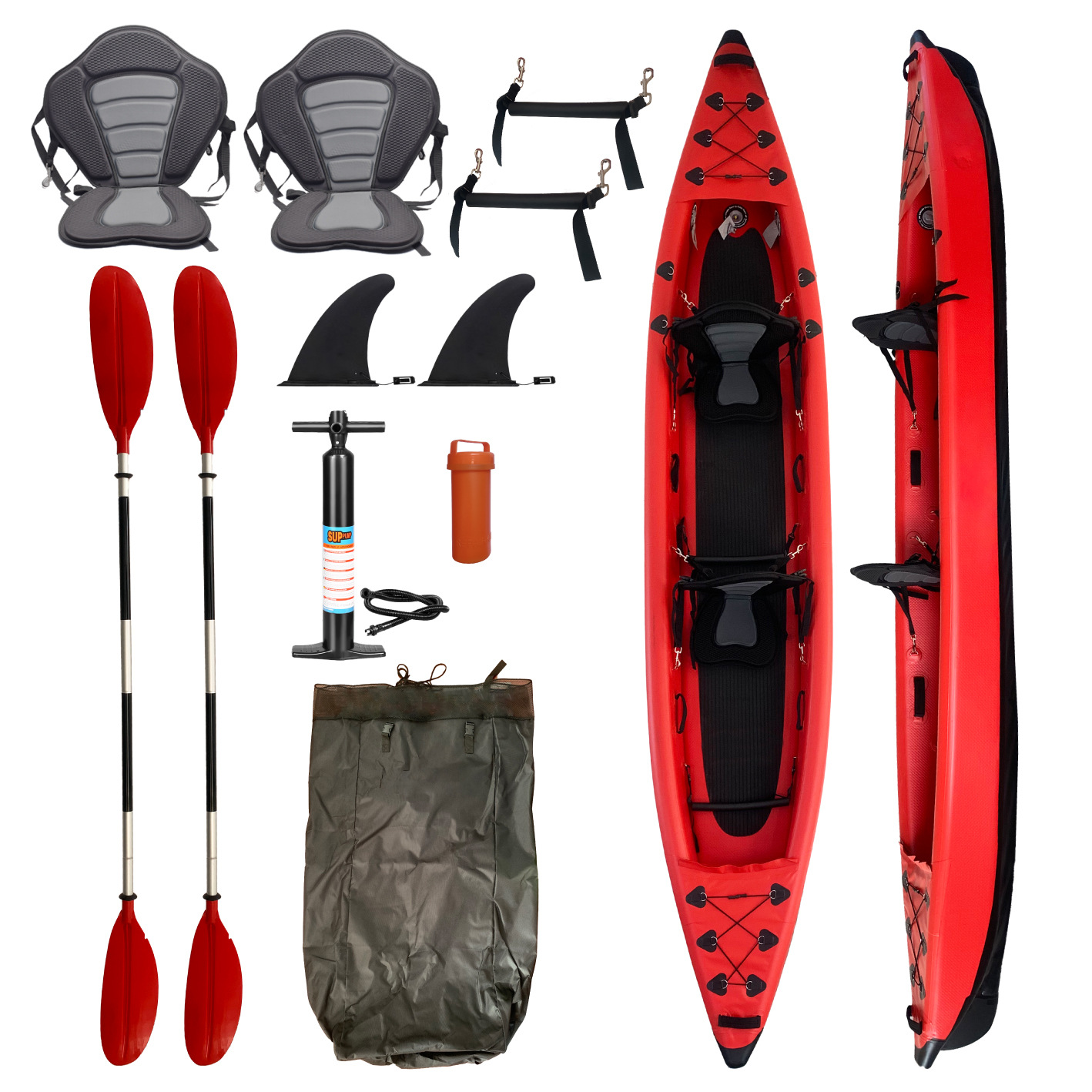 Outdoor Adventure Kayak - Kaya opblaasbare dubbele kajak drijvende boot
