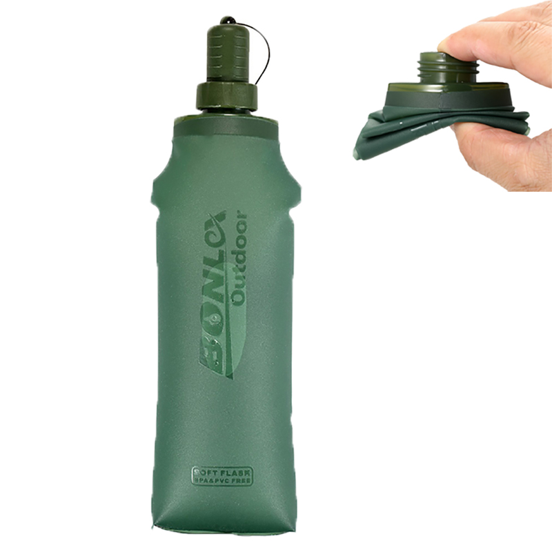 Outdoor Adventure Kit - 250ml 500ml Opvouwbare waterzak Zachte opvouwbare