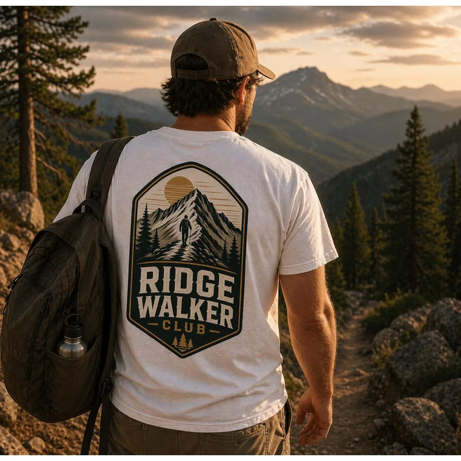 Outdoor Adventure Club - Ridge Walker Club T-shirt Wandelen Berg