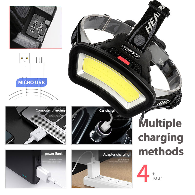 COB LED-koplamp USB oplaadbaar - Outdoor Adventure Zone recensie en prijs