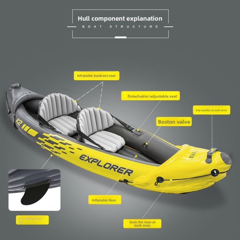 Opblaasbare boot voor twee per - Outdoor Adventure Kayak recensie en prijs