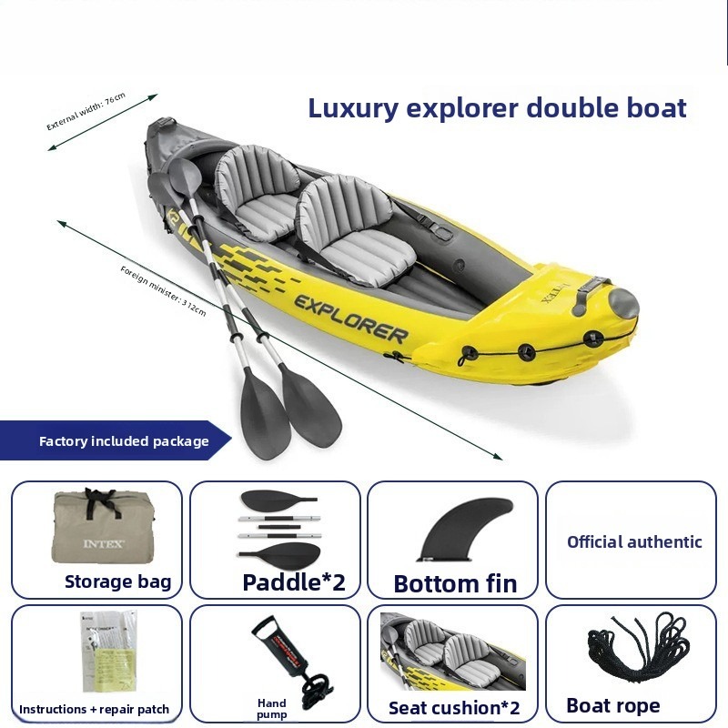 Opblaasbare boot voor twee per - Outdoor Adventure Kayak recensie en prijs