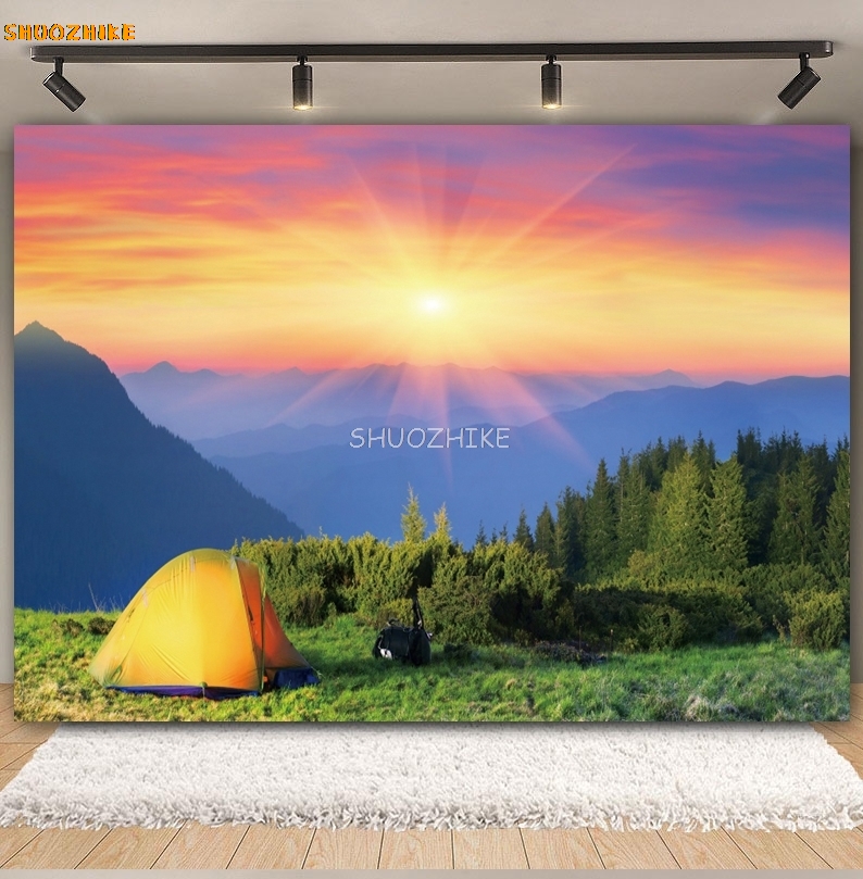 Outdoor Forest Camping Achterg - Outdoor Adventure Background recensie en prijs