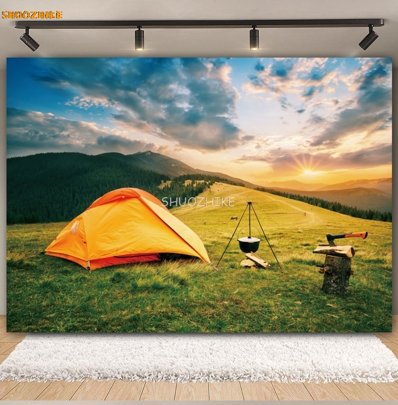 Outdoor Forest Camping Achterg - Outdoor Adventure Background recensie en prijs