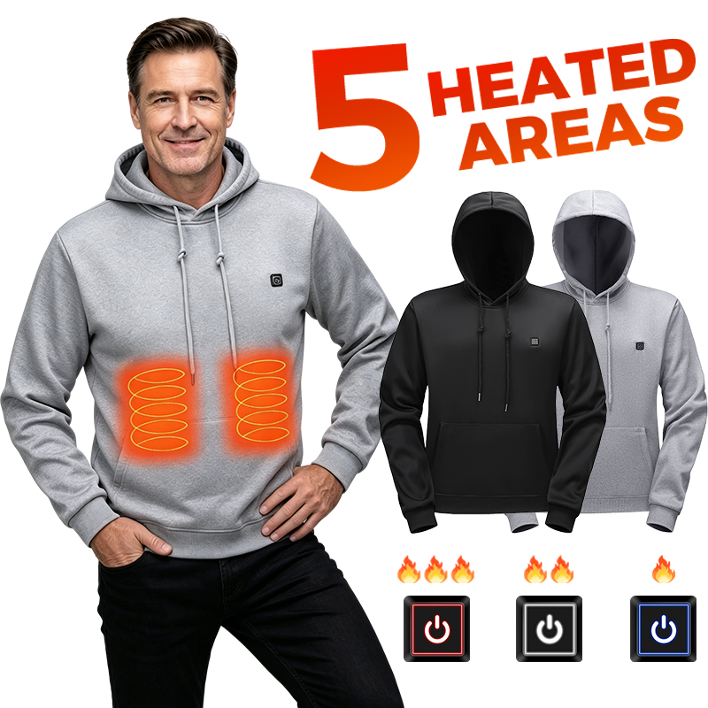 5-zones verwarmde trui voor ma - Outdoor Adventure Zone recensie en prijs