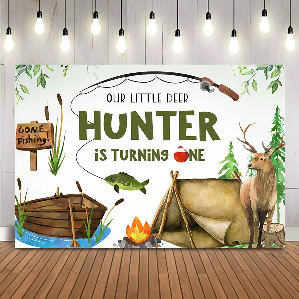Jacht Vissen Verjaardag Achter - Outdoor Adventure Background recensie en prijs