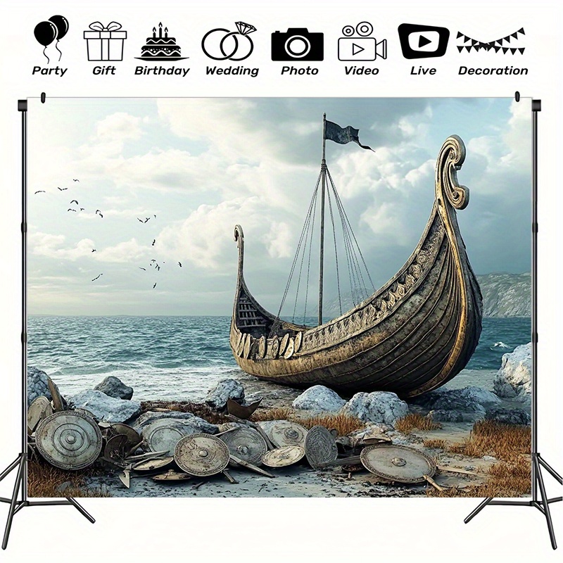 Grote Viking-avonturenfotograf - Outdoor Adventure Background recensie en prijs