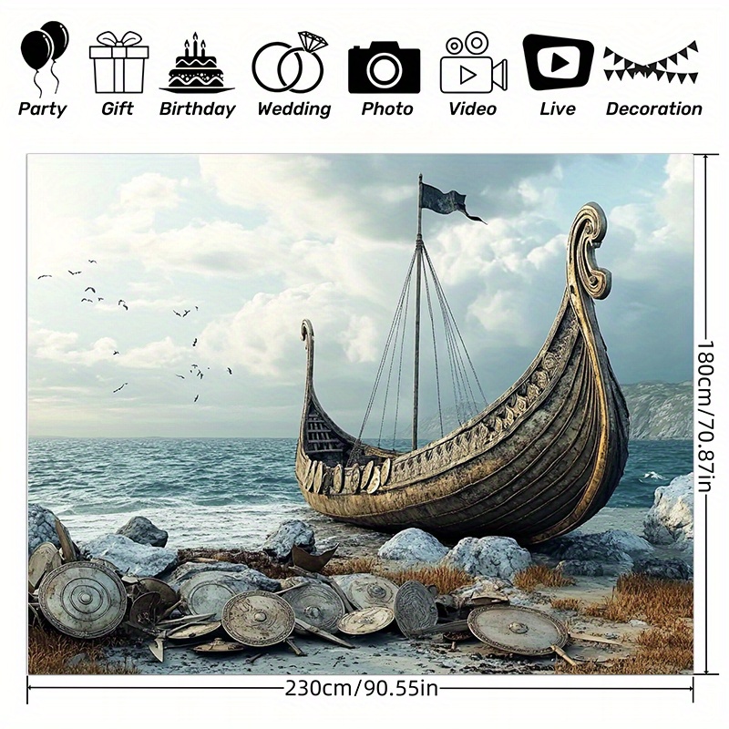 Grote Viking-avonturenfotograf - Outdoor Adventure Background recensie en prijs