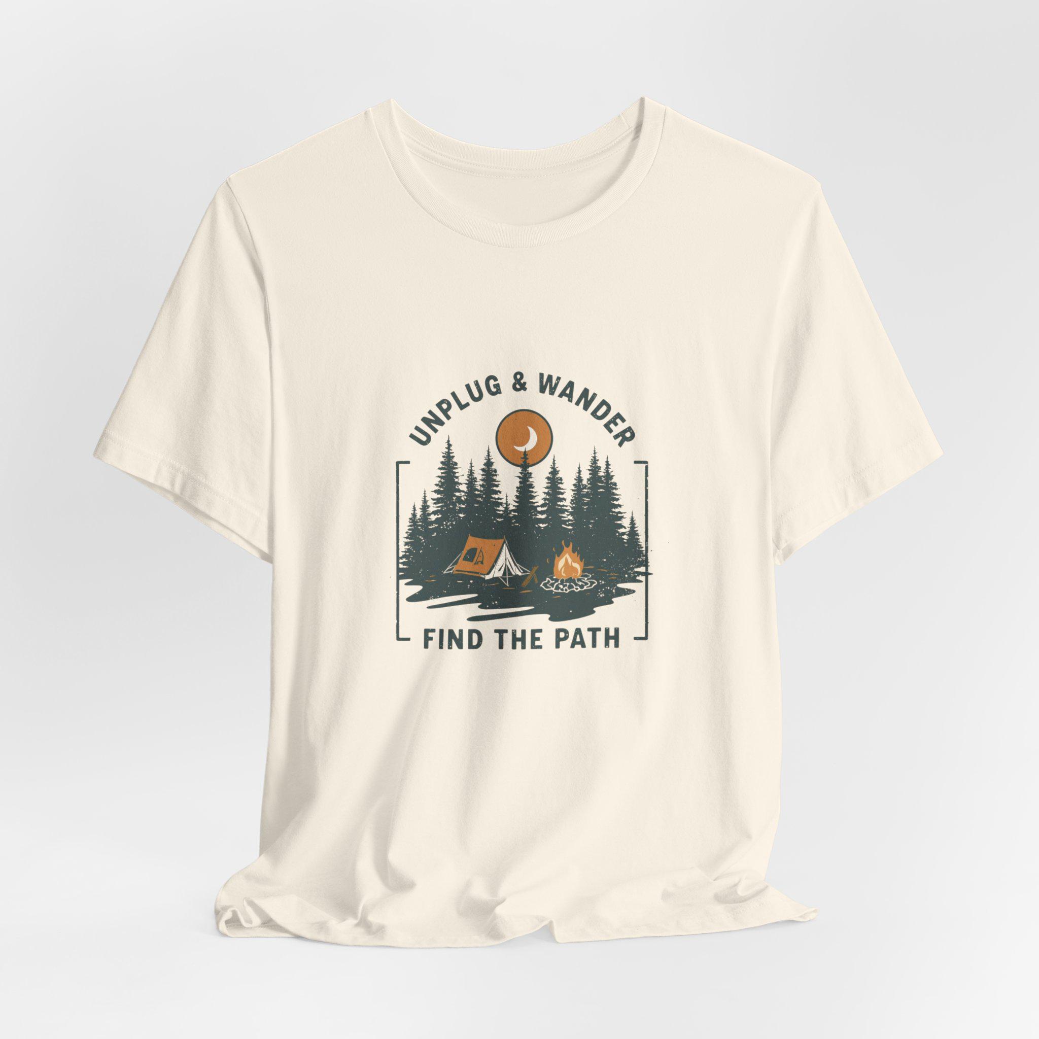 Unplug & Wander Shirt, Camping - Outdoor Adventure Club recensie en prijs