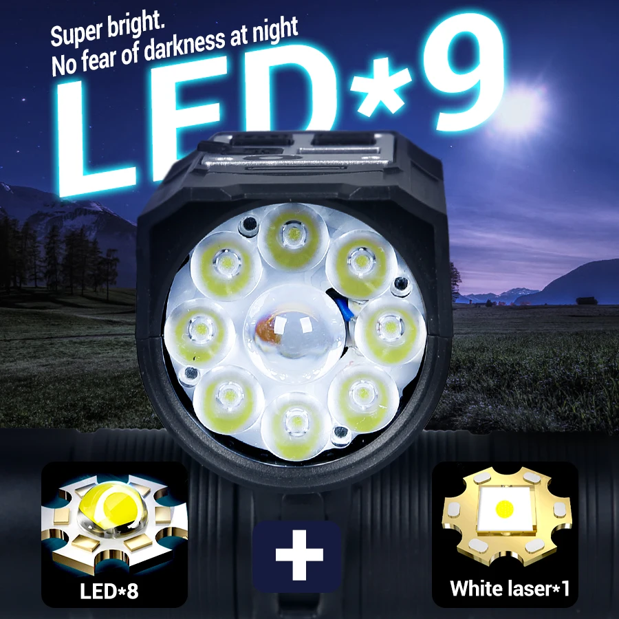 9 LED-fietskoplamp USB oplaadb - Headlamp Waterproof Rechargeable recensie en prijs