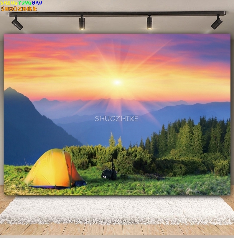 Outdoor Forest Camping Achterg - Outdoor Adventure Background recensie en prijs