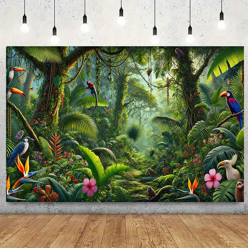 1pc Jungle Avontuur Achtergron - Outdoor Adventure Background recensie en prijs