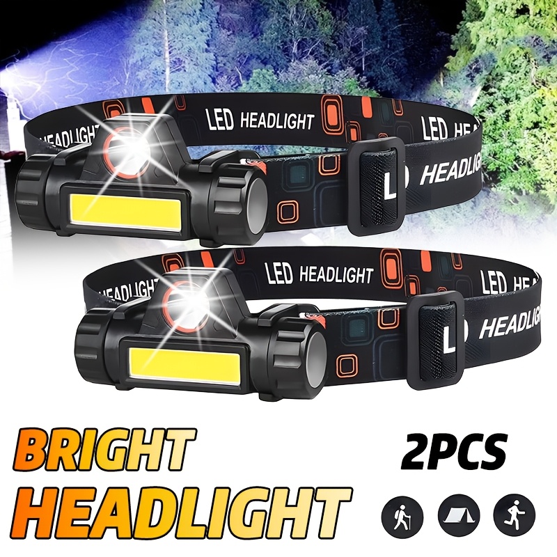 Oplaadbare COB LED USB-koplamp - Headlamp Waterproof Rechargeable recensie en prijs