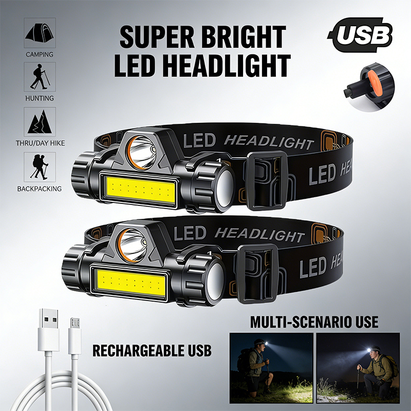 Superheldere LED-koplamp Oplaa - Headlamp Waterproof Rechargeable recensie en prijs