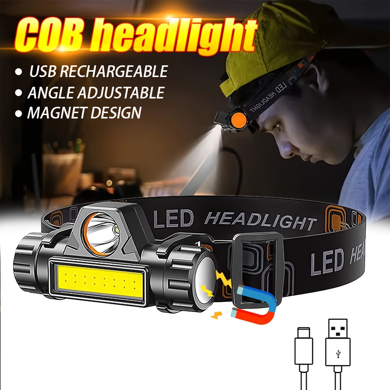 Superheldere oplaadbare COB LE - Headlamp Waterproof Rechargeable recensie en prijs